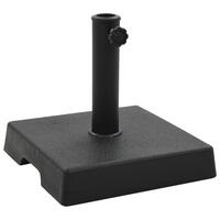 Parasolfod firkantet polyresin 8 kg sort