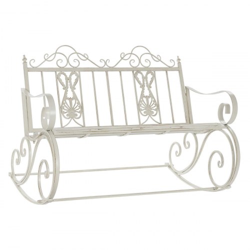 Gyngestol i metal/aluminium - hvid 118 × 90 × 92 cm