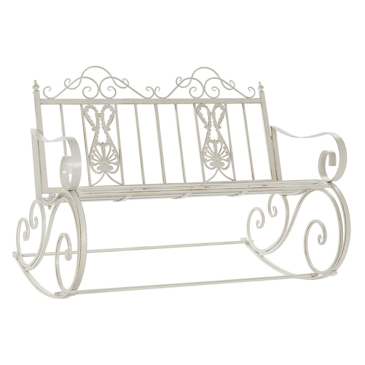 Gyngestol i metal/aluminium - hvid 118 × 90 × 92 cm