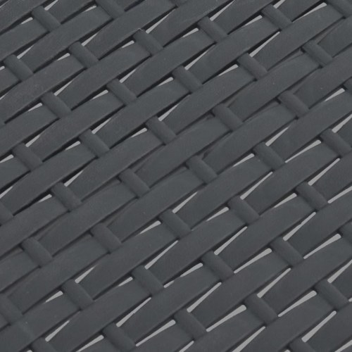 Havebord 58x58x41 cm PP antracitgrå