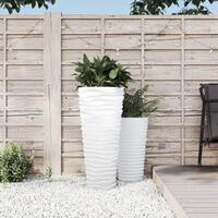 Plantekrukke 18/45 l udtagelig indsats rillet design hvid