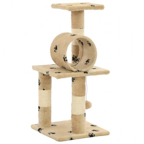 Kradsetræ til katte med sisal-kradsestolper 65 cm beige poteprint