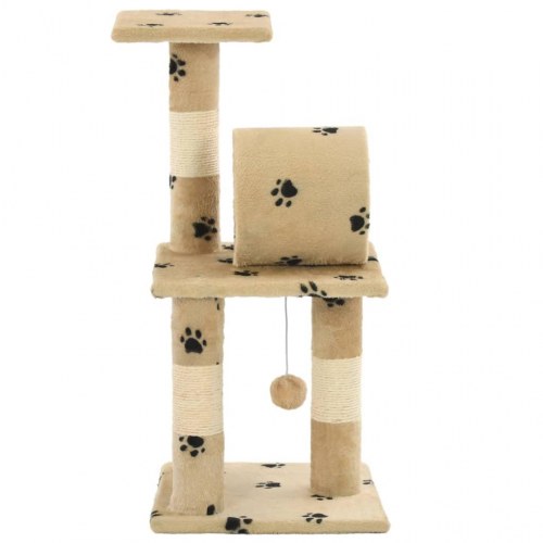 Kradsetræ til katte med sisal-kradsestolper 65 cm beige poteprint