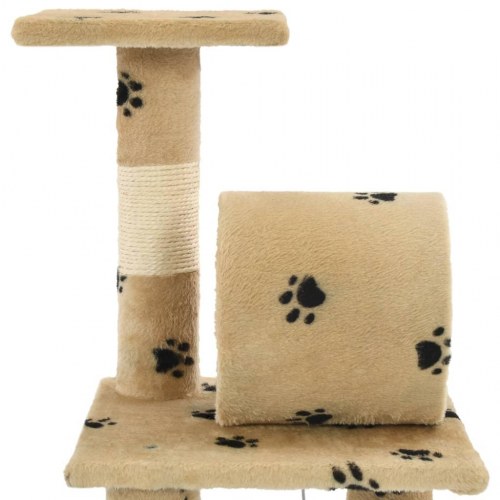Kradsetræ til katte med sisal-kradsestolper 65 cm beige poteprint