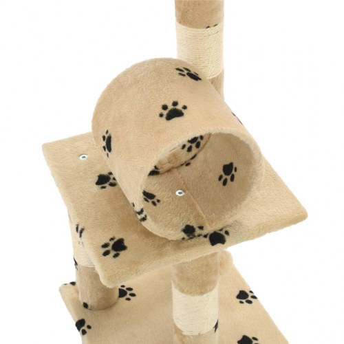 Kradsetræ til katte med sisal-kradsestolper 65 cm beige poteprint