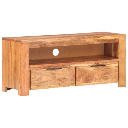 Tv-skab 90x30x40 cm massivt akacietræ