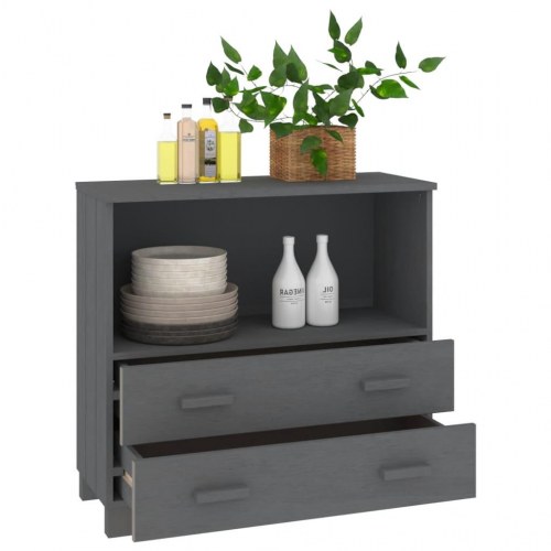 Skænk HAMAR 85 x 35 x 80 cm - mørkegrå