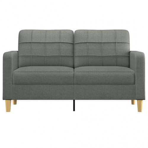 2-personers sofa i stof - 140 cm, mørkegrå