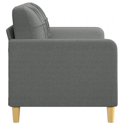 2-personers sofa i stof - 140 cm, mørkegrå