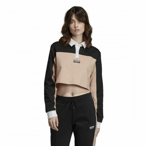 Adidas Originals cropped polotrøje til dame - sort, str. 36