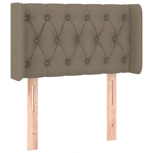 Sengegavl med LED-lys 83 x 16 x 78/88 cm - gråbrun