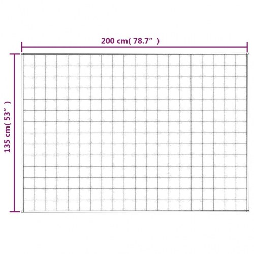 Tyngdetæppe 135 × 200 cm - 10 kg, stof i lys cremefarve