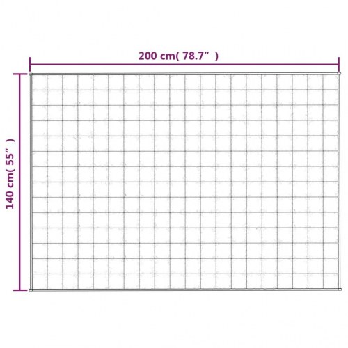 Tyngdetæppe 140×200 cm - 10 kg lys cremefarve