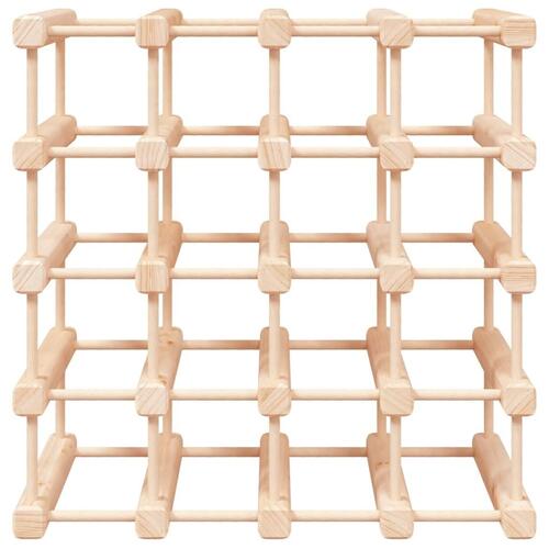 Vinreol til 20 flasker 46,5x23x46,5 cm massivt fyrretræ