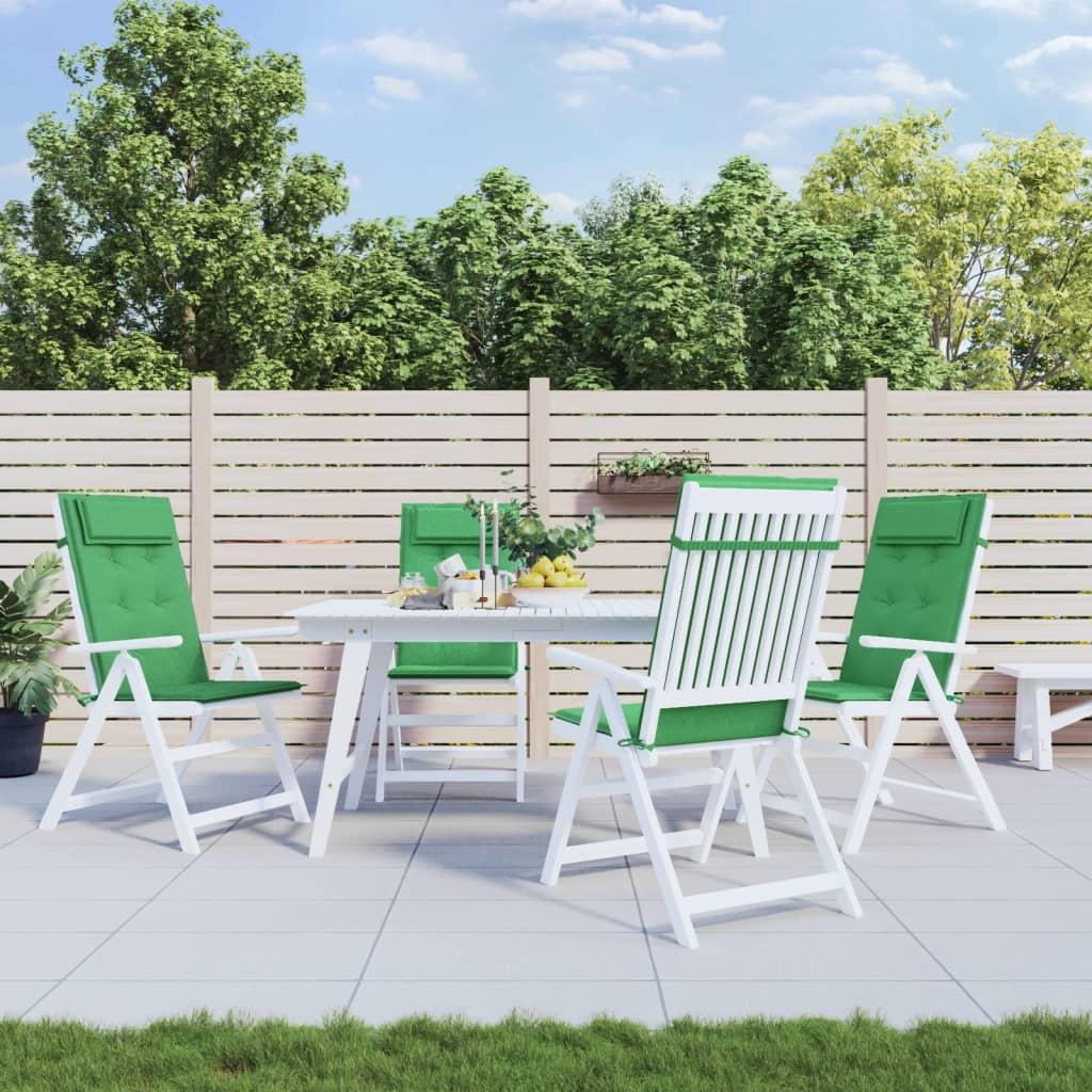 Stolehynder M. Høj Ryg Oxfordstof Striber - 4 / Grøn