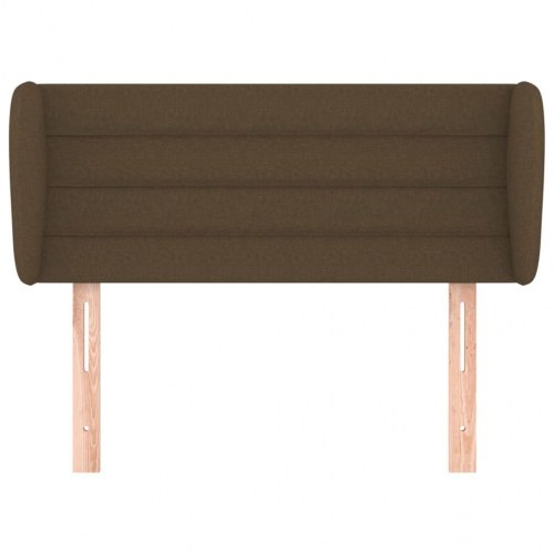Sengegavl med kanter 93 x 23 x 78/88 cm - mørkebrun