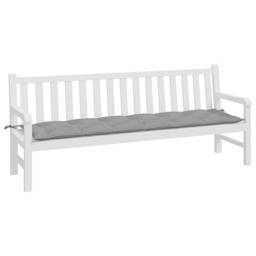 Hynde til havebænk 200 × 50 × 7 cm - oxfordstof, grå