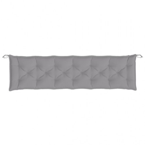 Hynde til havebænk 200 × 50 × 7 cm - oxfordstof, grå