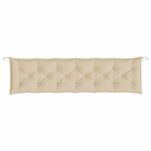 Hynde til havebænk 200×50×7 cm i oxfordstof - beige