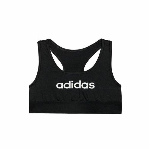 Sports-BH Adidas Sports Single Jersey Børns Sort 13-14 år