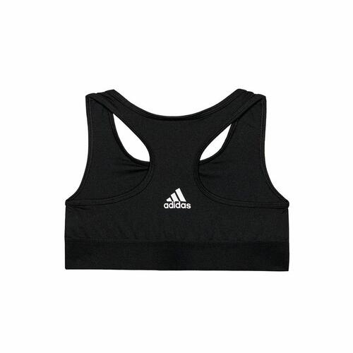 Sports-BH Adidas Sports Single Jersey Børns Sort 13-14 år