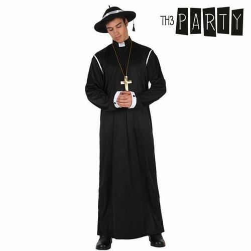 Kostume til voksne Th3 Party Sort (3 Dele) XL