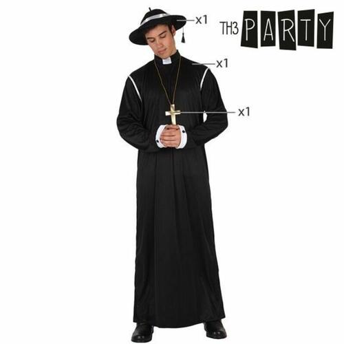 Kostume til voksne Th3 Party Sort (3 Dele) XL