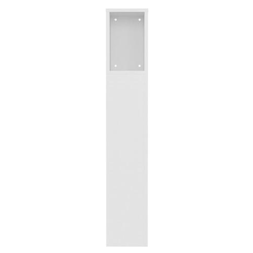 Sengegavl med opbevaring 100x18,5x104,5 cm hvid