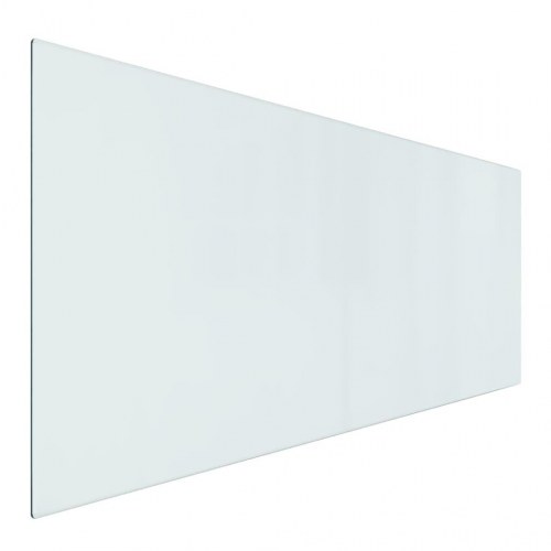 Glasplade til pejs 120x50 cm rektangulær