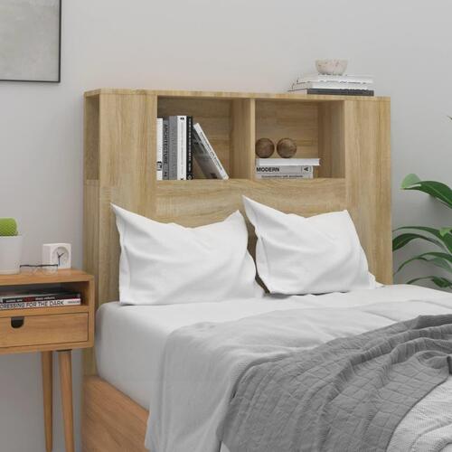 Sengegavl med opbevaring 100x18,5x104,5 cm sonoma-eg