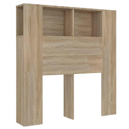 Sengegavl med opbevaring 100x18,5x104,5 cm sonoma-eg