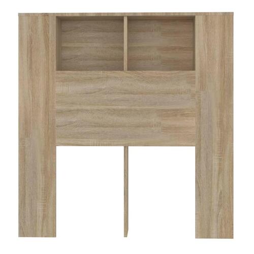Sengegavl med opbevaring 100x18,5x104,5 cm sonoma-eg