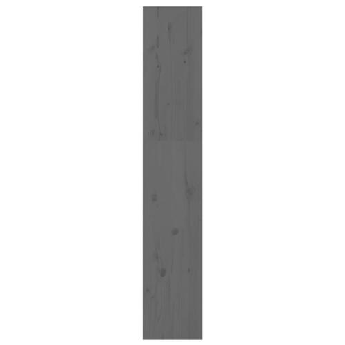 Bogreol/rumdeler 60x30x167,5 massivt fyrretræ grå