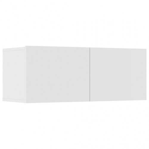 Tv-skabe 4 stk. 80x30x30 cm konstrueret træ hvid