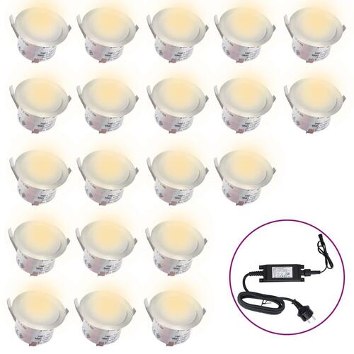 LED-jordlys 20 stk. varm hvid