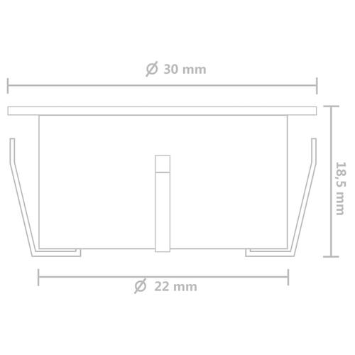 LED-jordlys 20 stk. varm hvid