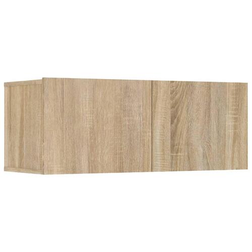Tv-skabe 4 stk. 80x30x30 cm konstrueret træ sonoma-eg