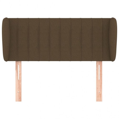 Sengegavl med kanter 103 x 23 x 78/88 cm - mørkebrun