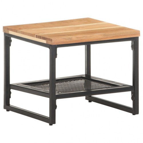 Sidebord 40x40x35 cm massivt akacietræ