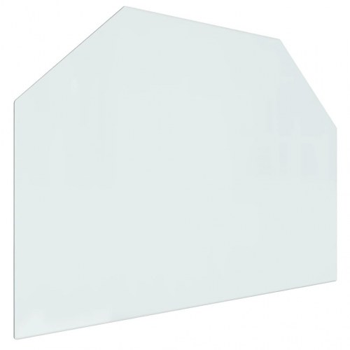 Glasplade til pejs 80x60 cm sekskantet