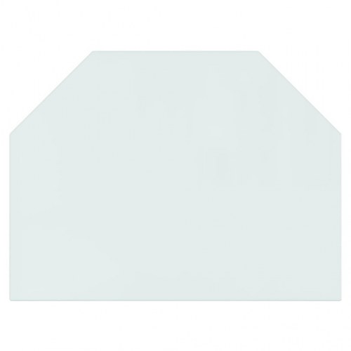 Glasplade til pejs 80x60 cm sekskantet