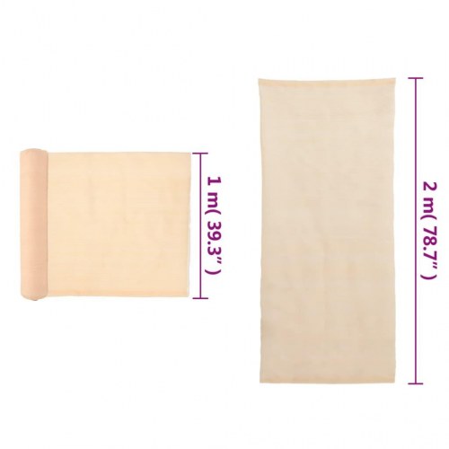 Trådnetsskærm HDPE 2 x 25 m beige