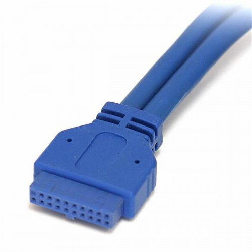 USB-kabel Startech - USB 3.0 panelkabel, 2x USB-A hun, 50 cm, blå