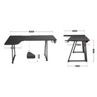 Skrivebord Huzaro HZ-Hero 7.7 Sort 160 x 60 cm