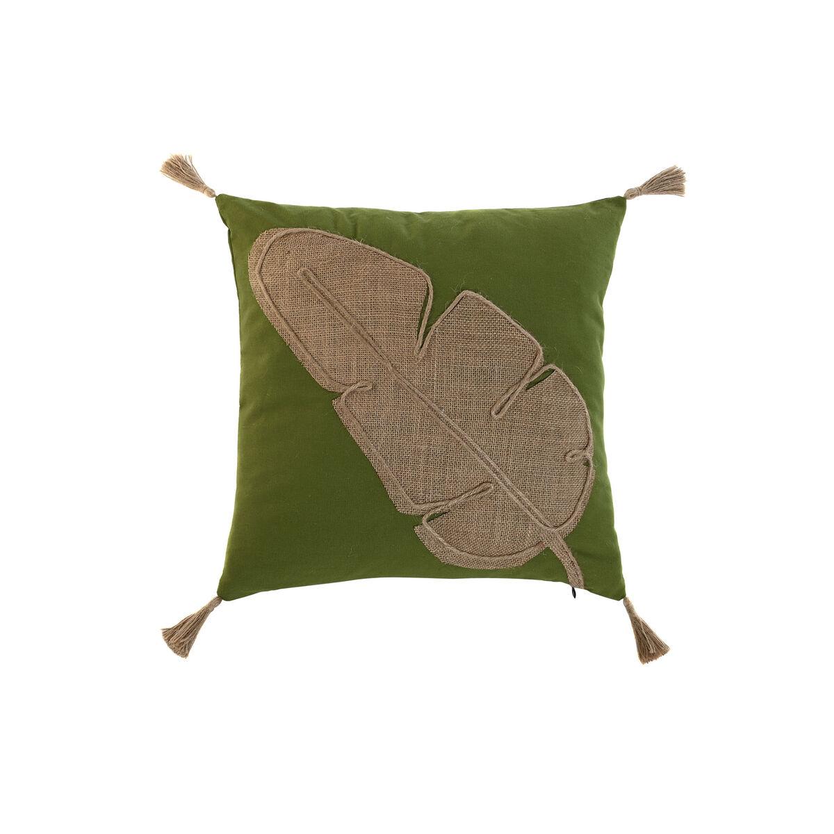 Pude Home Esprit Grøn Natur Boho 45 X 5 X 45 Cm