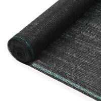 Tennisskærm HDPE 1,6 x 25 m sort