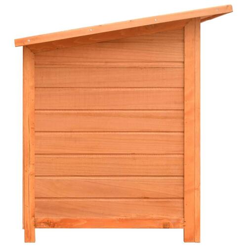 Hundebur 120x77x86 cm massivt fyrre- og grantræ