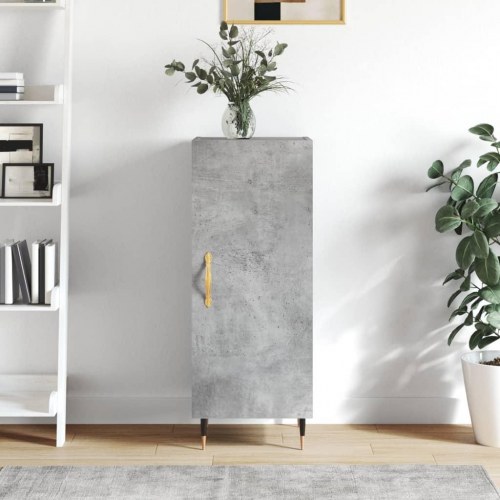 Skænk i konstrueret træ 34,5 × 34 × 90 cm - betongrå