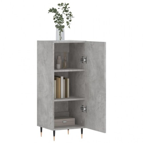 Skænk i konstrueret træ 34,5 × 34 × 90 cm - betongrå