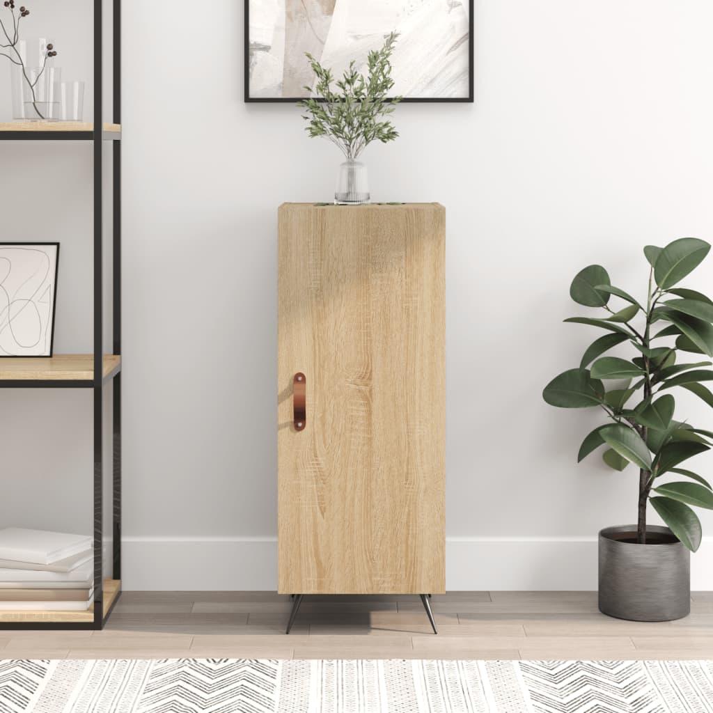 Skænk 34,5 × 34 × 90 cm i konstrueret træ - sonoma-eg